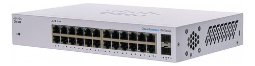 Switch Cisco 24 Puertos Gigabit + 2 Sfp 48gb/s Cbs110-24t