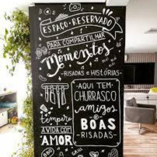 Tinta Lousa Blascor 900ml Transforma Parede Em Quadro Negro Cor Preto