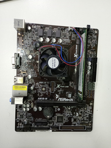 Mother Asrock Am1b-m Am1 Amd Sata 3 Usb 3.0 Negro (Usado)