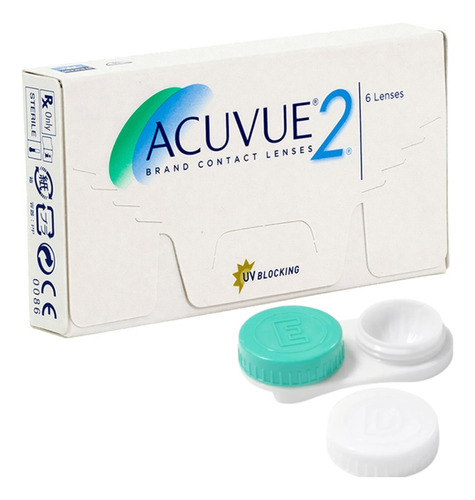 Lente De Contato Com Grau Acuvue 2 C/ Lindo Brinde