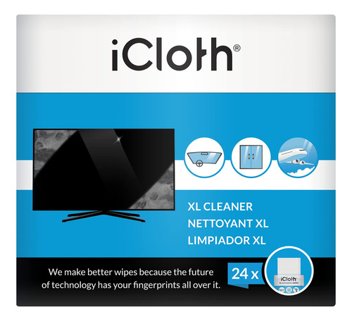 Icloth - Toallitas Humedas Para Lentes Y Pantallas, Para Lim