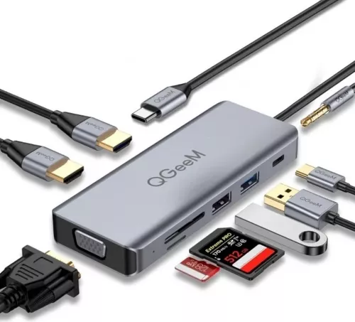 Adaptador USB C a VGA, MOKiN USB C (tipo C) a VGA Cable adaptador para  MacBook Pro 2018/2017, iPad Pro/MacBook Air 2018, Samsung Galaxy S9/S8,  Surface