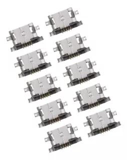Kit Com 10 Conectores De Carga Para Lenovo K5 / Moto G5
