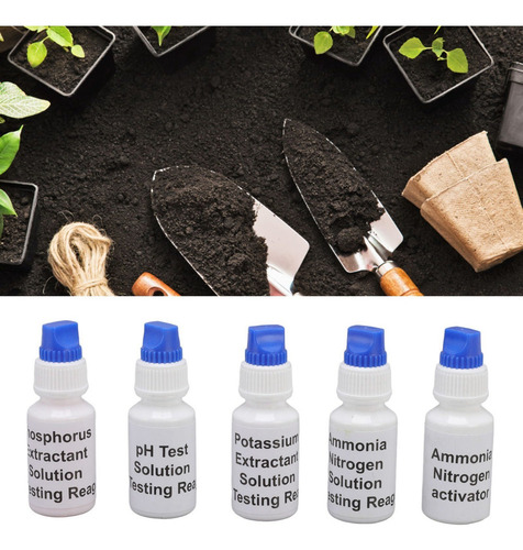 Kit De Análisis De Suelo, Solución Líquida, Ph, Nitrógeno Y