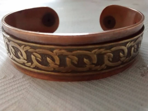Pulsera De Bronce Mujer Estilo Brazalete Antiguo (Usado)