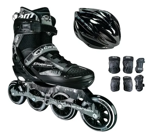 Patines Semiprofesionales Canariam Team + Casco + Proteccion
