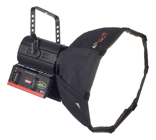 Iluminador Video Fresnel Led 200w Con Softbox Y Tripode Negro 2700k A 6500k
