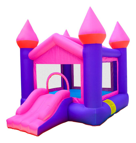Doctor Dolphin Castillo Inflable Rosa Inflable Para Fiestas