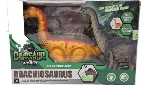 Muñeco Dinosauro Con Luz Y Sonido Modelo Branchiosaur