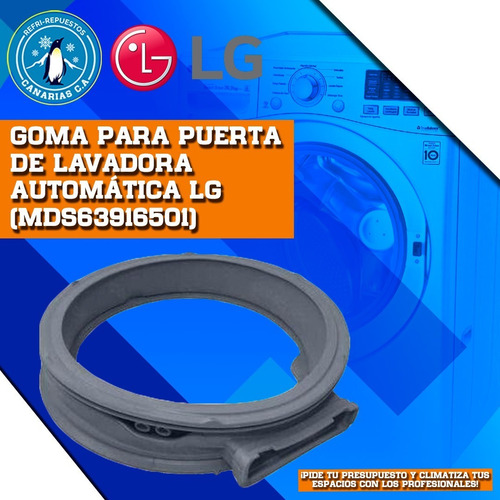 Imagen 2 de 2 de Goma Para Puerta De Lavadora Automatica LG (mds63916501)