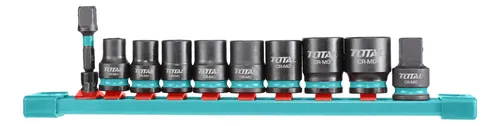 Juego De Dados De Impacto Total Encastre 3/8'' - 10 Piezas
