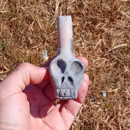 Silbato De La Muerte Azteca De Cerámica - Set De 2 Silbatos