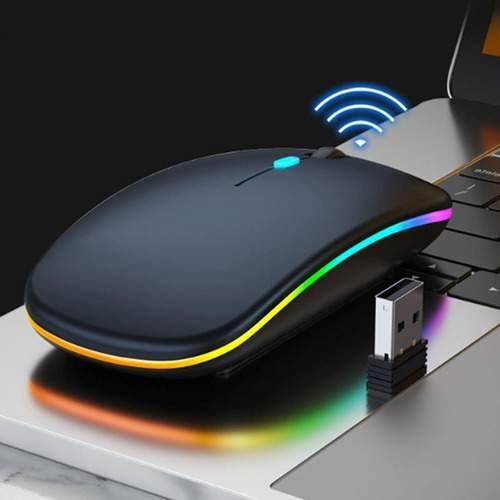 Mouse Sem Fio Wireless Recarregável Bluetooth Ergonômico 