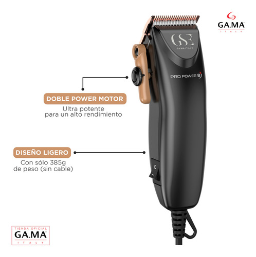 Cortapelo Clipper Gama Profesional Power 8 Salon Exclusive