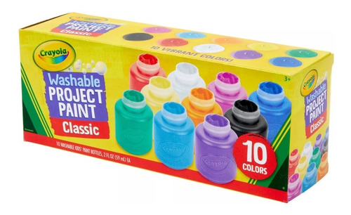 Oferta Crayola Kids' Pintura Lavable 10ct  Colores Clásicos 
