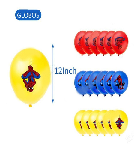 Spiderman Globos De Cumpleaños Decoración Kit De Fiesta
