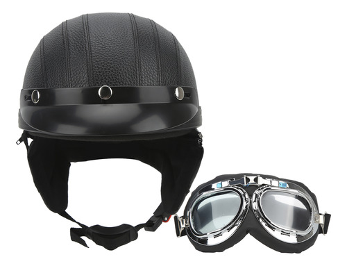 Casco De Moto Con Gafas Antiniebla Uv Artificiales