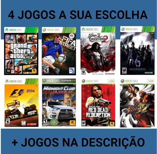 Pacote 4 a Sua Escolha Xbox 360