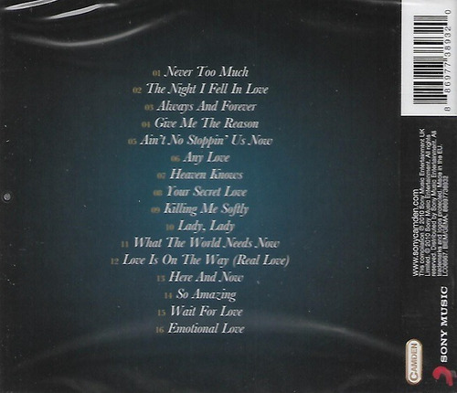 Cd Luther Vandross / The Amazing Gollection (2010) Eu