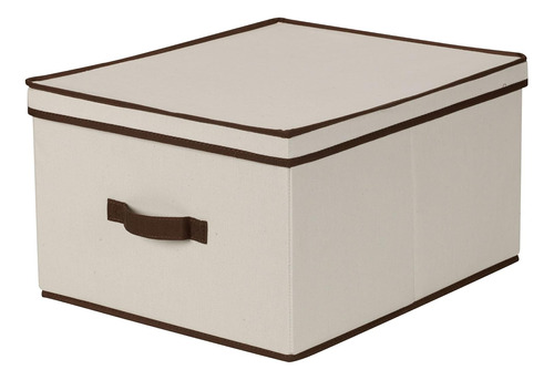 Caja De Almacenamiento 515 Tapa Y Asa Lona Beige   Ribe...