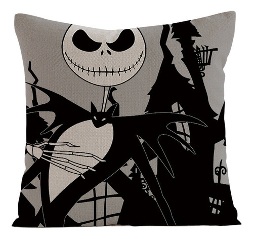 W 4 Fundas De Almohada Cuadradas De Halloween Jack 45*45cm