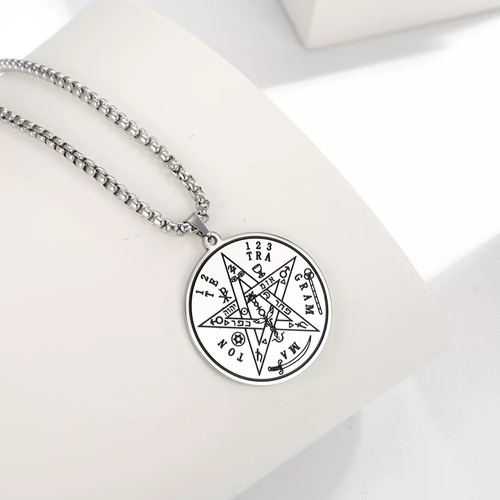 * Taikula Collar Medalla Tetragramaton Pentagrama Dije