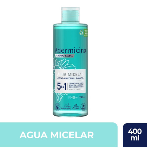 Agua Micelar Adermicina 5 En 1 X 400 Ml