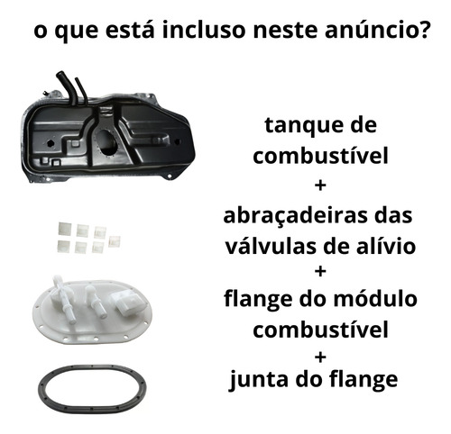 Tanque Combustível Palio Fire 2001 Até 2017 Com Flange