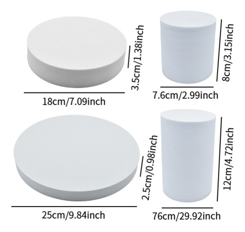 Propiedades De Productos De 4 Pcs Set De Cilindro
