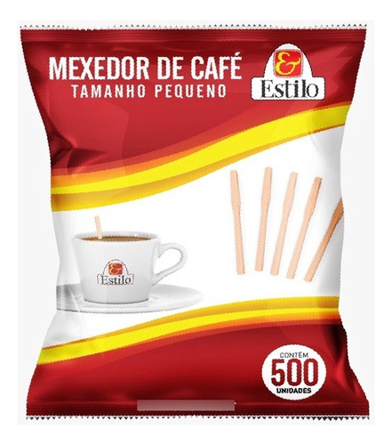 Mexedor / Palheta De Madeira Para Café 9cm Pacote 500 Unid
