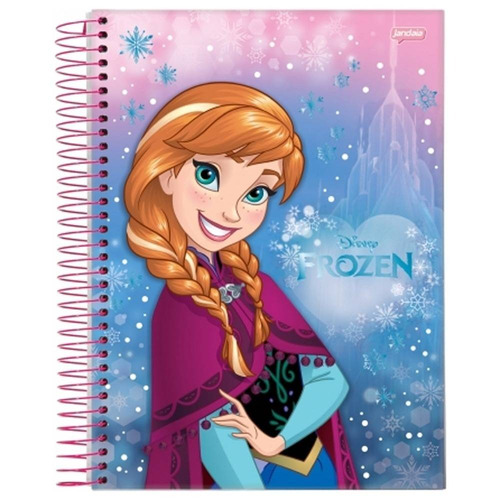 Imagem 1 de 1 de Caderno Univ 1x1 96f Cd 5859315 Frozen Jandaia