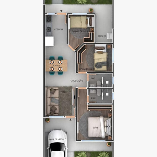 Imagem 15 de 15 de Casa Para Venda Em Fazenda Rio Grande, Eucaliptos, 3 Dormitórios, 1 Suíte, 2 Banheiros, 2 Vagas - Faz3440_1-1973600