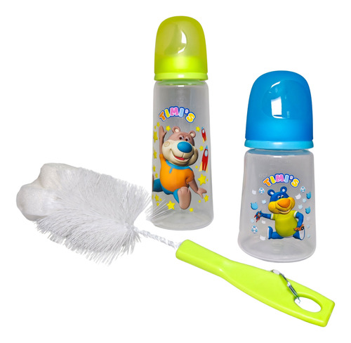 Timis Set Biberon Duo Y Cepillo Azul Set 13 Niño