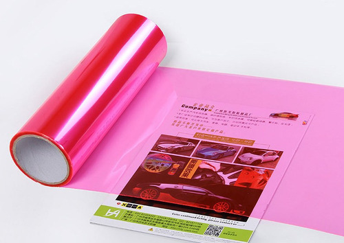 Mudança De Farol De Carro Rosa De 40x60cm Resistente À Cor D