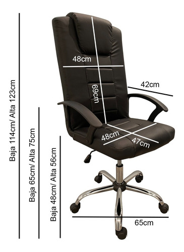 Imagen 2 de 8 de Sillon Escritorio Ejecutivo B3532 Gerencial Oficina Pc Negro