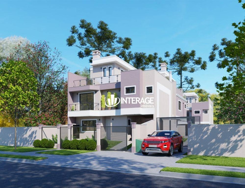 Imagem 2 de 6 de Sobrado Com 3 Dormitórios À Venda, 161 M² Por R$ 749.600,00 - Santa Felicidade - Curitiba/pr - So0284