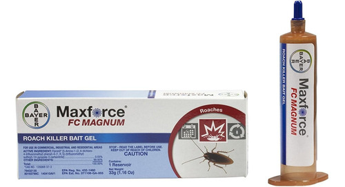 2 Tubos De Maxforce Fc Magnum Cockroach Alemán, Baño De Gel 