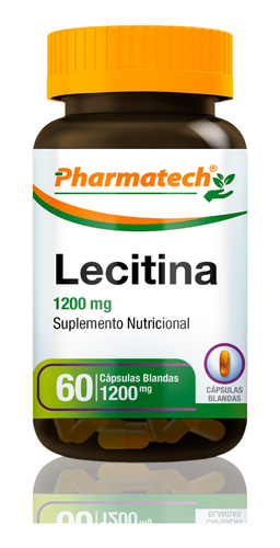 Lecitina De Soya Pharmatech 60 Caps Blandas
