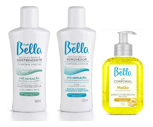 Locao Adstringente Óleo Rmovedor 140ml + Gel Calmante Melao