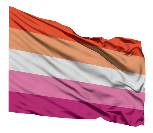 Bandeira Lésbica Orgulho Lgbtqia+ 1,50m X 0,90m Festa
