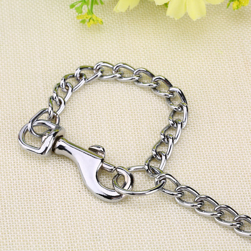 Cadena De Correa Para Perro Acero Inoxidable Doble Vías