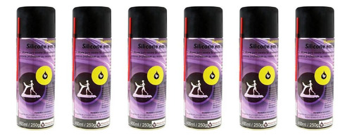 Silicone Spray Para Esteira Academia 6 Unidades