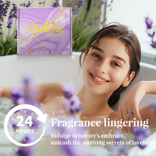 Set De Regalo Bfflove Lavender Relajante Para Baño Y Cuerpo,