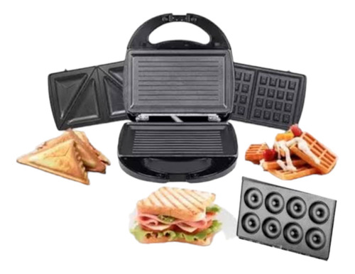 Maquina Raf 4 En 1, Sándwiches, Parrilla, Donas Y Waffles