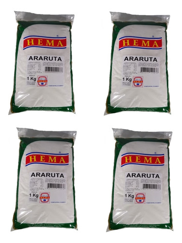 Farinha/amido De Araruta Verdadeira Kit C/4kg Com Laudo 