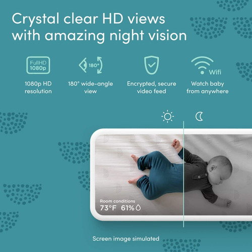 Imagen 5 de 10 de Monitor Para Bebes Smart Baby Monitor Lumi By Pampers