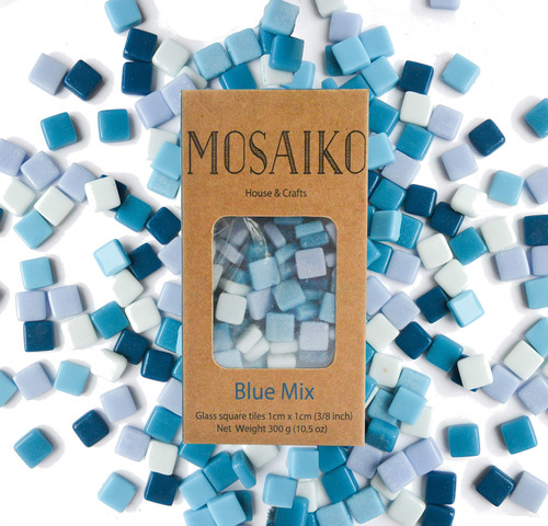 Mosaiko Blue Mix - Azulejos De Vidrio De Mosaico Para Manua.