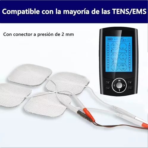 Paquete de 20 almohadillas de electrodos TENS, reutilizables,  autoadhesivos, sin látex, no irritantes, parches de repuesto para  masajeador TENS con