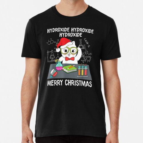 Remera Divertido Feliz Navidad Gato Química Juego De Palabra