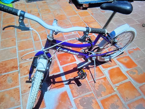 Bicicleta Mediana Con Poco Uso Color Violeta Con Blanco